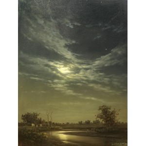 Zulfiqar Ali Zulfi, 40 x 30 inch, Oil on Canvas, Landscape Painting-AC-ZUZ-045